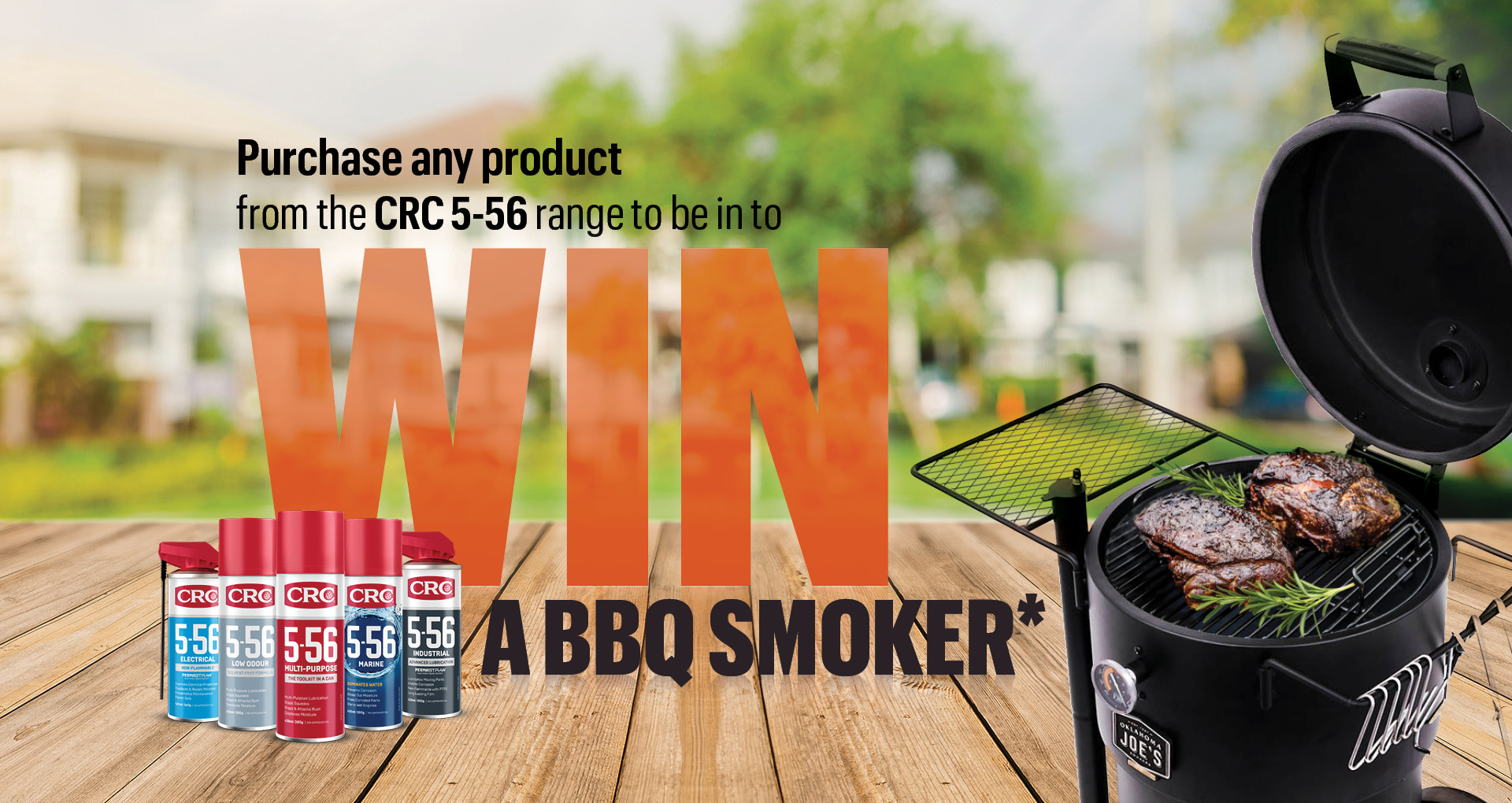 CRC 5-56 BBQ Smoker Prize Draw