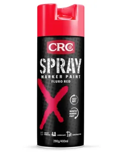 CRC Spray Marker Paint Fluro Red 400ml
