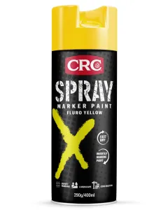 CRC Spray Marker Paint Fluro Yellow 400ml